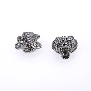 DIY retro legering vos wolfskop kralen voor armband sieraden maken in antiek zilver