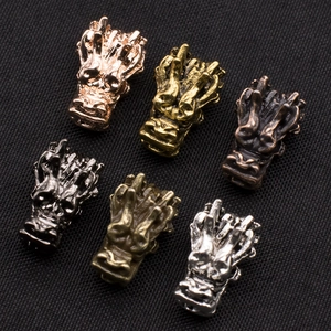 Gedetailleerde drakenkop metalen bedeltjes in zes kleuren voor DIY armbanden en halskettingen