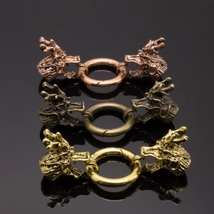 DIY drakenkop sieraden connectoren in roségoud brons en goud finish voor armbanden