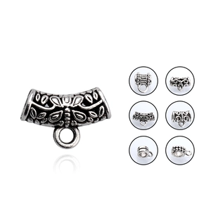 Vintage Legierung Antiksilber Anhänger Aufhängung Zwischenperlen Rohrverbinder Für DIY Halskette Armband Schmuckherstellung Zubehör