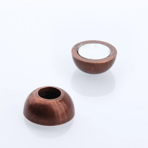 Antique copper magnetic clasp for DIY jewelry making and leather cord necklaces