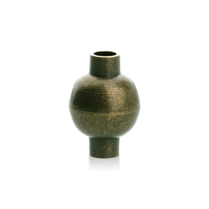 Macro shot of 10x14.5mm vintage bronze magnetic clasp for DIY jewelry making
