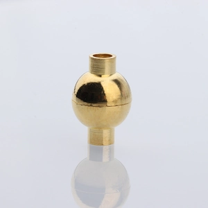 Golden 10*14.5mm spherical magnetic jewelry clasp for handmade bracelets and necklaces