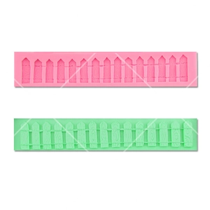 DIY Fence Picket Shape Silicone Mold For Cake Border Decoration Fondant Chocolate Candy Baking Tool Kitchen Accessory