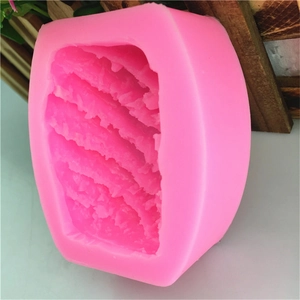 Moule en silicone rose texture ananas pour savon DIY, bougies et décoration de gâteaux