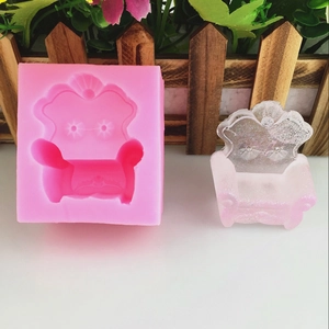 European Style Crown Chair Sofa Silicone Mold For DIY Handmade Soap Resin Craft Fondant Cake Decorating Tools Baking Molds