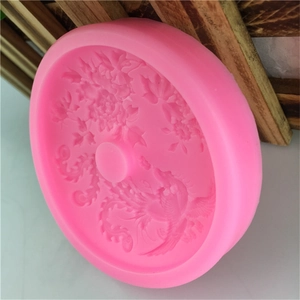 Peacock and Phoenix silicone mold for wedding cake decorating and chocolate baking