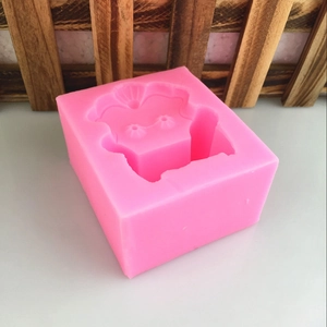 Pink silicone chair sofa shaped mold for handmade soap resin candles and cake decorating