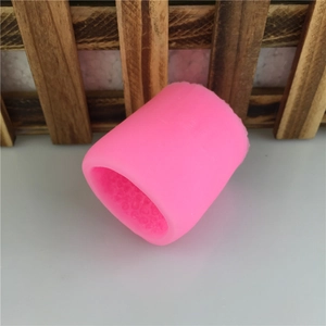 Zylindrische Schaf Silikonform in Pink für DIY Fondant Kuchen und Schokolade