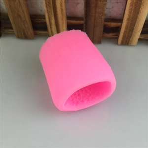 Rosa Zylinder Silikon-Schafform mit innerer Textur für DIY-Torten-Fondant und Schokolade