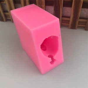 Pink silicone unicorn and female profile mold for DIY candles and soap making