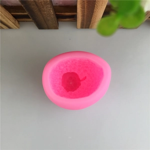 Rosa 3D-Fruchtform aus Silikon für DIY Fondantkuchen, Schokolade und handgemachte Kerzen