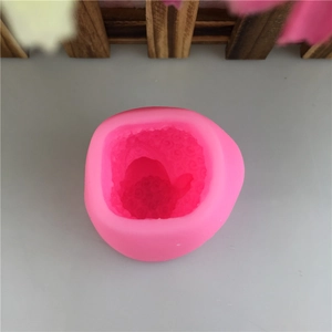 Pink silicone sheep leader mold for DIY chocolate fondant cake and handmade candle crafts