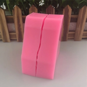 Pink unicorn carousel silicone mold for DIY soap and candle making with flexible structure