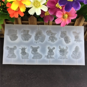 Moule en silicone 12 signes du zodiaque pour chocolat et décorations de gâteaux DIY