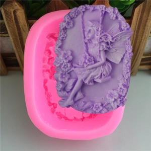 Angel Fairy Swing Silicone Mold Relief Butterfly Wreath Girl Shape For DIY Handmade Soap Candle Gypsum Decor Baking Tool