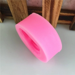 Pink 3D heart silicone mold for handmade soap, chocolate, and DIY cake decorating