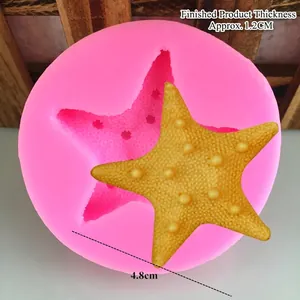 DIY ocean starfish silicone mold for fondant cake decorating and handmade craft tools