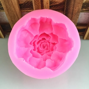 3D Carnation flower silicone mold for DIY soap making and fondant cake decorating