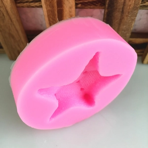 Pink starfish silicone mold for DIY ocean themed fondant cakes and handmade crafts