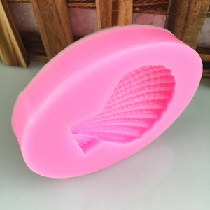 Stampo in silicone rosa a forma di conchiglia per torte fondente e artigianato