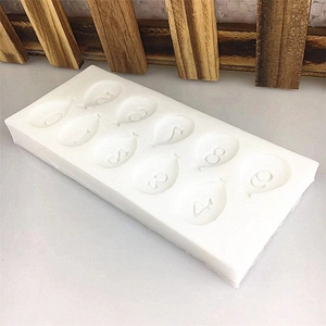 Balloon style 0-9 number silicone mold for DIY cake decoration and fondant baking tools