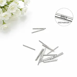 Tiges de boucles d'oreilles en argent sterling S925 pour bijoux avec poinçons S925