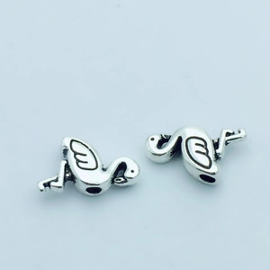 Vintage flamingo alloy beads connector for DIY jewelry making bracelets and necklaces