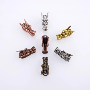 Retro Zinc Alloy Dragon Head Spacer Beads Antique Silver Gold For DIY Jewelry Making Handmade Bracelet Necklace Accessories