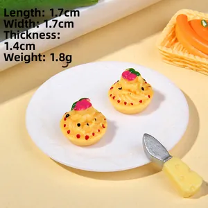 Vista macro dettagliata che mostra le dimensioni di un modello di cupcake in miniatura