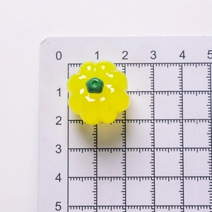 Miniature citrouille jaune artificielle lumineuse en résine avec tige verte pour Halloween