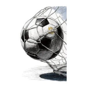 Sticker mural amovible de football effet 3D pour décoration de chambre d'enfant garçon