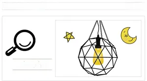 Detail of modern industrial geometric pendant lamp with black wire cage and Edison bulb