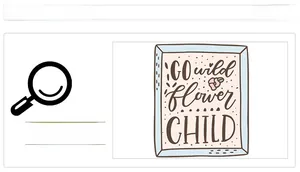 Détail d'un sticker mural artistique avec design floral et citation inspirante