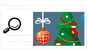Macro detail of Christmas tree and snowflake ornaments on self-adhesive window stickers
