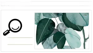 Vue détaillée des motifs de feuilles de bananier pour stickers muraux minimalistes
