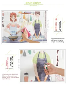 Transparent kitchen oil-proof wall sticker with heat resistance and waterproof texture