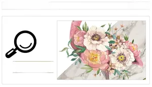 Detail of pink watercolor peony wall sticker showing high-quality floral print and texture