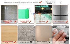 Guide d'application pour stickers muraux chat et ours sur carrelage, verre et bois