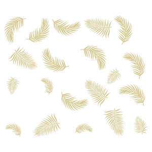 Golden palm leaf wall stickers DIY Nordic tropical style decals for bedroom decor