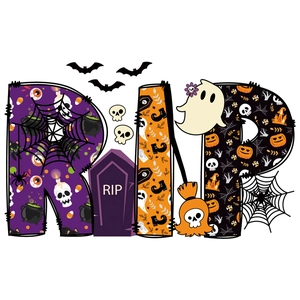 Αυτοκόλλητα τοίχου Halloween RIP με κολοκύθα και φάντασμα για γιορτινή διακόσμηση σπιτιού