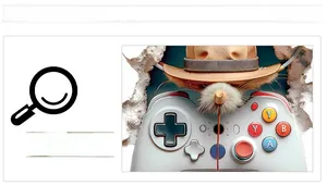3D visual game controller wall decal featuring a realistic broken wall effect and hat detail