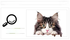 Close-up of cat wall sticker showing realistic fur texture and vivid yellow eyes