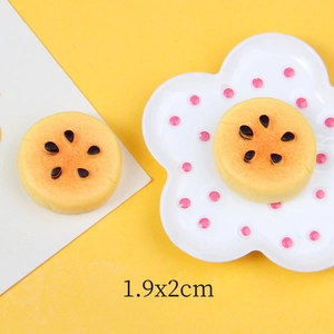 Miniature Simulation Bread Resin Charms For Jewelry Making DIY Hairpin Phone Case Accessories Cute Food Shapes Baguette Donut