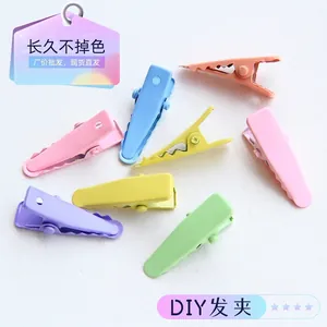 Mollette per capelli colorate da 2,4cm lucide in tonalità pastello per DIY e acconciature