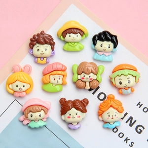 Simpatici Ciondoli in Resina per Ragazzi e Ragazze per Decorazione Mollette Fai da Te Cover Cellulare Accessori in Resina Flatback Regalo