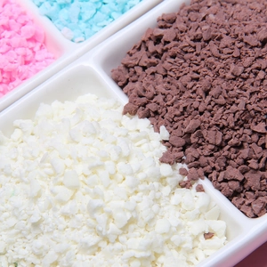 Colorful polymer clay sprinkles for DIY crafts and cream clay decoration kits