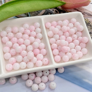 8mm Chinese ink style gradient pink glass beads for DIY jewelry making and bracelets