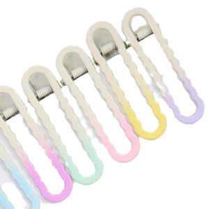 Barrettes à cheveux ondulées aux couleurs macaron sucrées pour femmes et filles