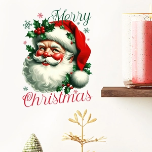 Stickers muraux autocollants Père Noël Joyeux Noël pour décoration de salon maison